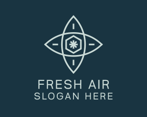 Snowflake Cooling Airflow logo design