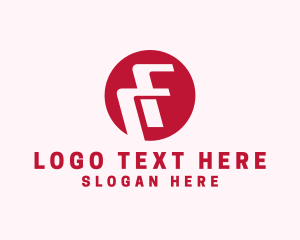 Letter F - Cargo Shipping Delivery Logistics Letter F logo design