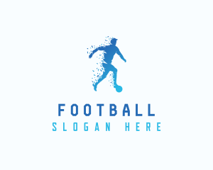 Athlete Football Soccer logo design