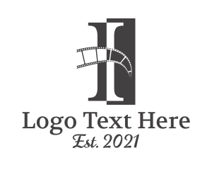 Hollywood - Filmstrip Letter I logo design