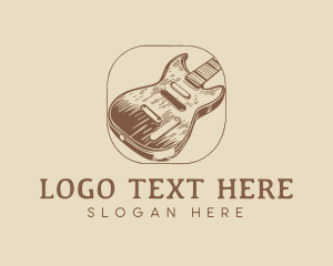 Musical Instrument - Guitar Musical Instrument logo design