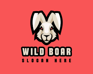 Wild Hare Rabbit logo design