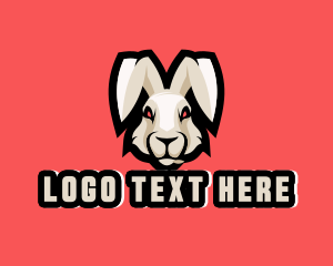 Hare - Wild Hare Rabbit Mascot logo design