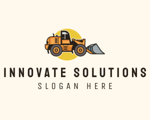 Dozer - Construction Bulldozer Equipment logo design