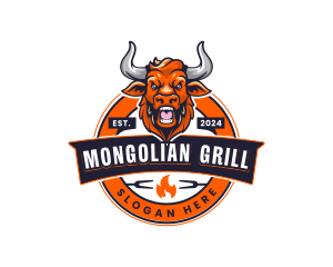 Bull Rodeo Grill logo design