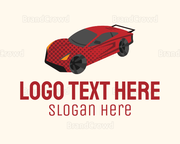 Red Racing Car Logo