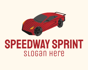 Red Racing Car Logo