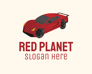 Red Racing Car logo design