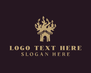 Bible Study - Book Tree House logo design