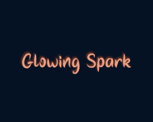 Playful Glow Brush logo design