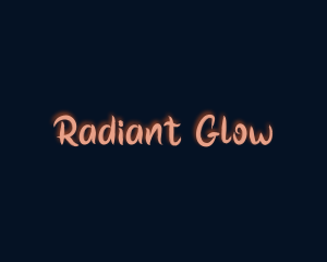 Glow - Playful Glow Brush logo design