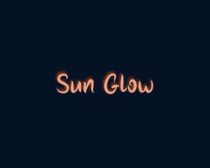 Playful Glow Brush logo design