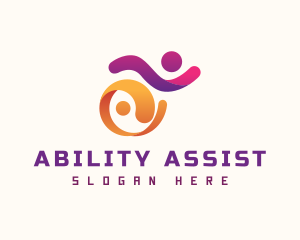 Handicap - Wheelchair Race Paralympic logo design