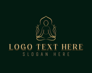 Therapy - Yoga Wellness Meditation logo design