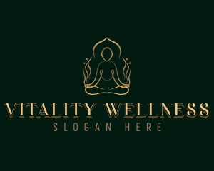 Yoga Wellness Meditation logo design