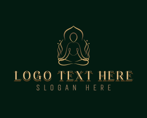 Yoga Wellness Meditation Logo