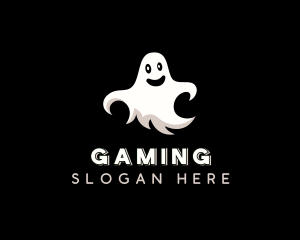 Creepy Halloween Ghost Logo