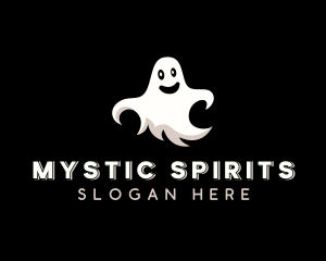 Paranormal - Creepy Halloween Ghost logo design