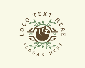 Fauna - Sloth Wildlife Nature logo design