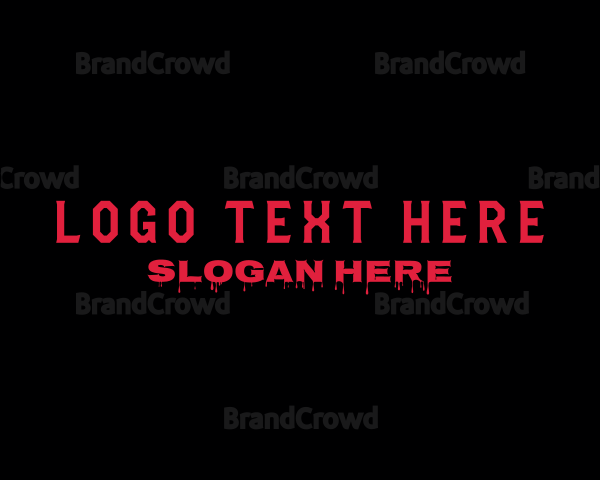 Scary Horror Wordmark Logo | BrandCrowd Logo Maker