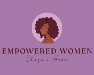 Beauty Afro Woman logo design