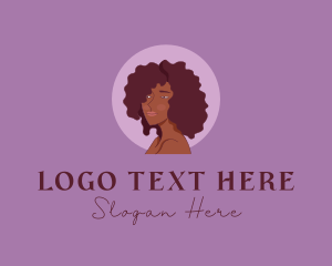 Beautician - Beauty Afro Woman logo design