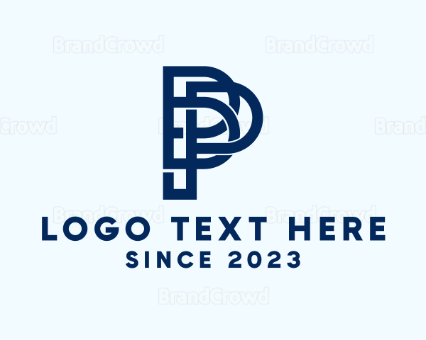 Business Company Outline Letter BP Logo | BrandCrowd Logo Maker