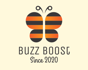 Buzz - Bee Butterfly Insect logo design