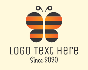 Antennae - Bee Butterfly Insect logo design