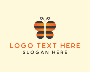 Wings - Bee Butterfly Insect logo design