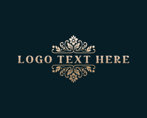 Floral Wedding Event Logo