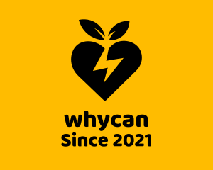 Cardiology - Leafy Heart Lightning logo design