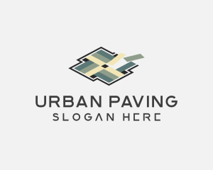 Pavement - Tile Floor Pavement Pattern logo design