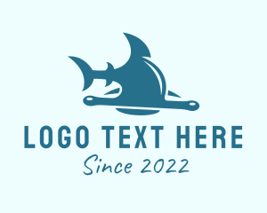 Diving - Hammer Head Shark Diving logo design