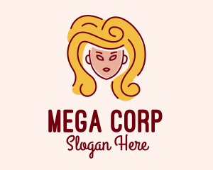 Big Hair Lady Salon  logo design