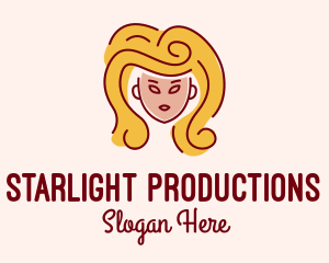 Showbiz - Big Hair Lady Salon logo design