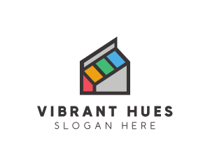 Color - Colorful Ink House logo design
