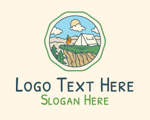 Camp - Summer Outdoor Camping logo design