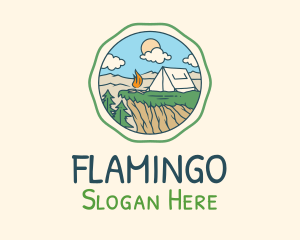 Camping Grounds - Summer Outdoor Camping logo design