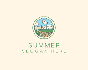 Summer Outdoor Camping  logo design