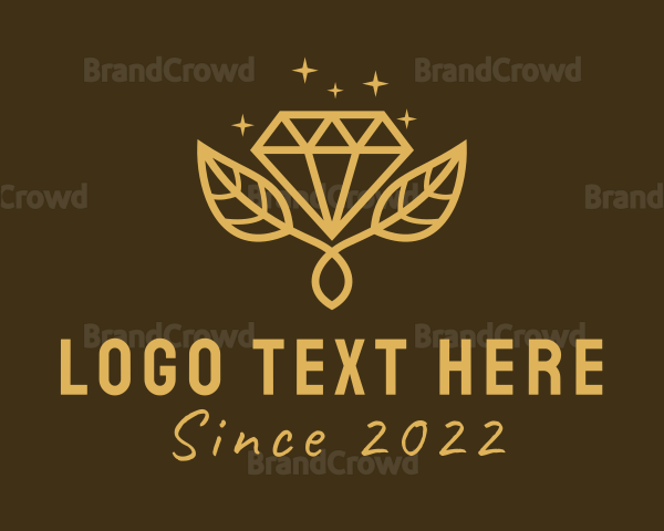 Golden Diamond Plant Logo