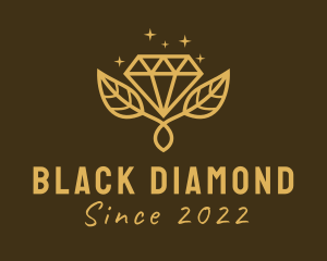 Golden Diamond Plant  logo design