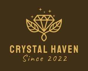 Golden Diamond Plant  logo design