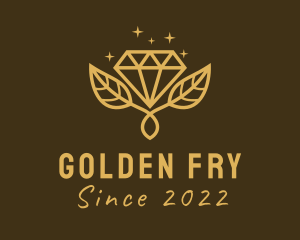 Golden Diamond Plant  logo design