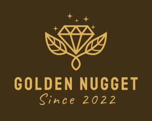 Golden Diamond Plant  logo design