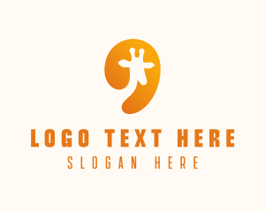 Animal Sanctuary - Generic Giraffe Letter O logo design
