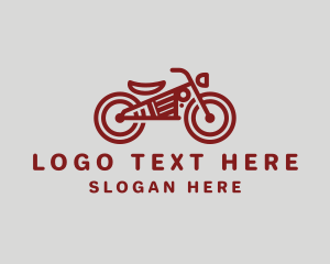 Dirt Bike - Steampunk Bike Motorcycle logo design