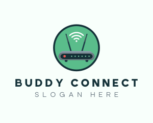 Internet Connection Router logo design