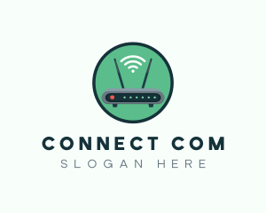 Internet Connection Router logo design