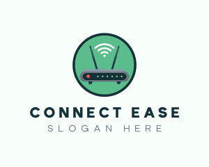 Internet Connection Router logo design